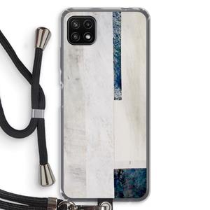 CaseCompany Meet you there: Samsung Galaxy A22 5G Transparant Hoesje met koord