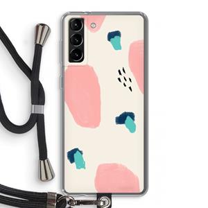 CaseCompany Monday Surprise: Samsung Galaxy S21 Plus Transparant Hoesje met koord