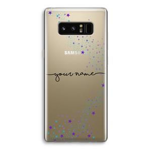 CaseCompany Sterren: Samsung Galaxy Note 8 Transparant Hoesje