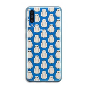 CaseCompany Uilen: Samsung Galaxy A50 Transparant Hoesje