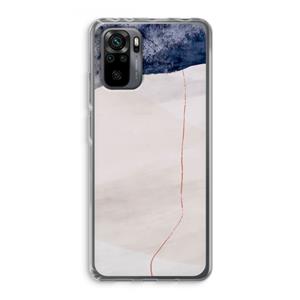 CaseCompany Stone White: Xiaomi Redmi Note 10 Pro Transparant Hoesje