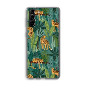 CaseCompany Luipaard 2: Samsung Galaxy S21 Plus Transparant Hoesje