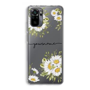 CaseCompany Daisies: Xiaomi Redmi Note 10 Pro Transparant Hoesje