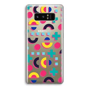 CaseCompany 8-bit N°2: Samsung Galaxy Note 8 Transparant Hoesje