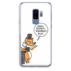 CaseCompany Geen Gezeik: Samsung Galaxy S9 Plus Transparant Hoesje