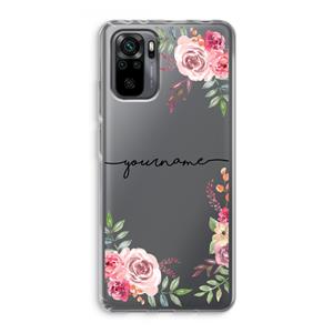 CaseCompany Rozen: Xiaomi Redmi Note 10 Pro Transparant Hoesje