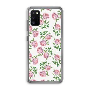CaseCompany Kleine roosjes: Samsung Galaxy A41 Transparant Hoesje