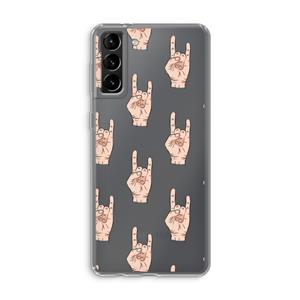 CaseCompany Rock: Samsung Galaxy S21 Plus Transparant Hoesje