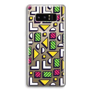 CaseCompany 8-bit N°4: Samsung Galaxy Note 8 Transparant Hoesje