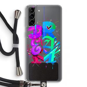 CaseCompany Dream: Samsung Galaxy S21 Plus Transparant Hoesje met koord