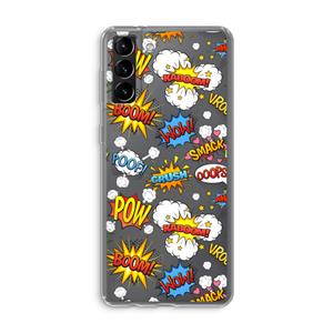 CaseCompany Pow Smack: Samsung Galaxy S21 Plus Transparant Hoesje