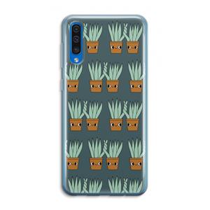 CaseCompany Sansevieria: Samsung Galaxy A50 Transparant Hoesje