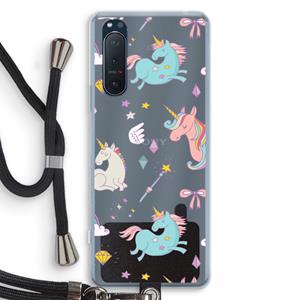 CaseCompany Fantasiewereld: Sony Xperia 5 II Transparant Hoesje met koord