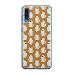 CaseCompany Uilen: Samsung Galaxy A50 Transparant Hoesje