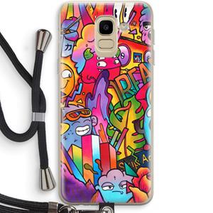 CaseCompany Dreams: Samsung Galaxy J6 (2018) Transparant Hoesje met koord