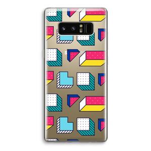 CaseCompany 8-bit N°7: Samsung Galaxy Note 8 Transparant Hoesje