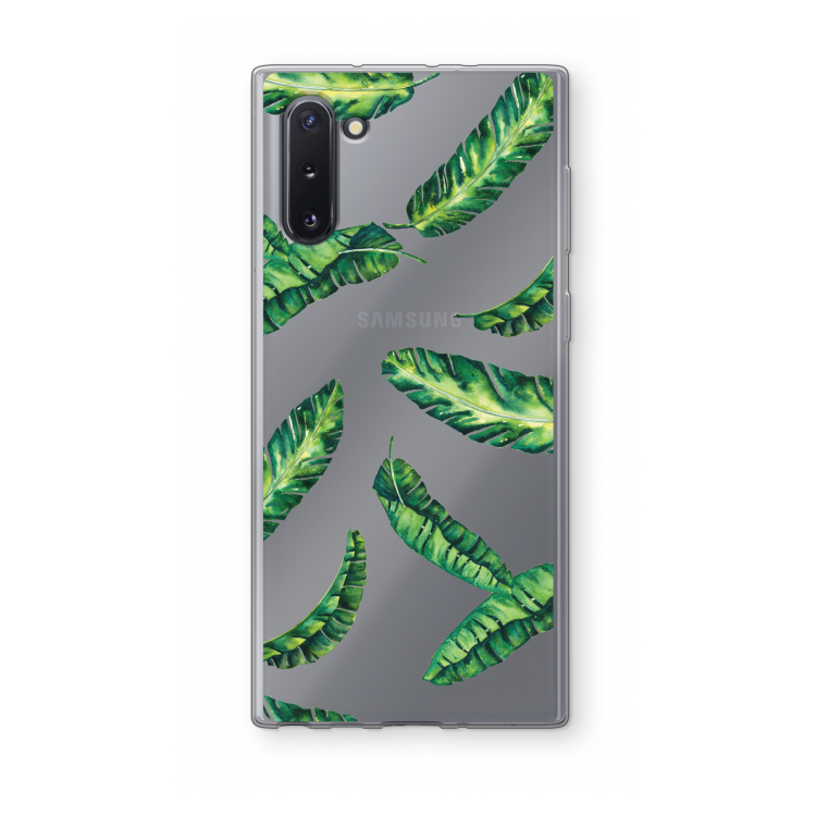 CaseCompany Lange bladeren: Samsung Galaxy Note 10 Transparant Hoesje