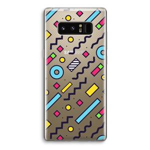 CaseCompany 8-bit N°8: Samsung Galaxy Note 8 Transparant Hoesje