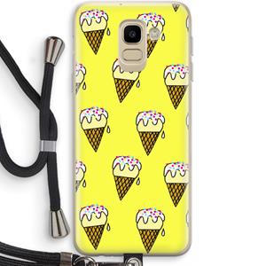 CaseCompany Isjes: Samsung Galaxy J6 (2018) Transparant Hoesje met koord