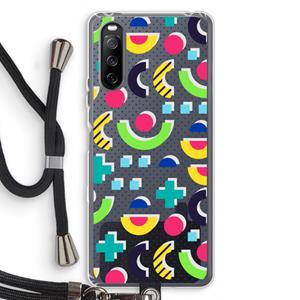 CaseCompany 8-bit N°1: Sony Sony Xperia 10 III Transparant Hoesje met koord