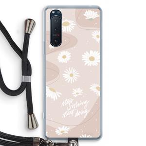 CaseCompany Daydreaming becomes reality: Sony Xperia 5 II Transparant Hoesje met koord