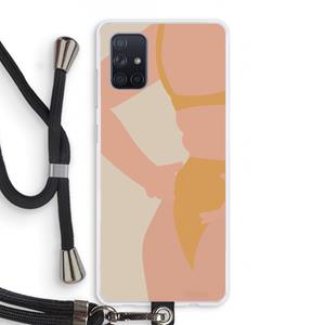 CaseCompany Bikini body: Samsung Galaxy A71 Transparant Hoesje met koord