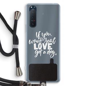 CaseCompany Partner in crime: Sony Xperia 5 II Transparant Hoesje met koord