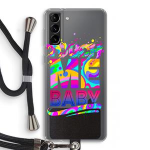 CaseCompany Touch Me: Samsung Galaxy S21 Plus Transparant Hoesje met koord
