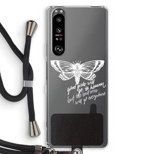 CaseCompany Good or bad: Sony Xperia 1 III Transparant Hoesje met koord