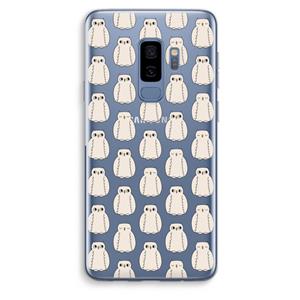 CaseCompany Uilen: Samsung Galaxy S9 Plus Transparant Hoesje