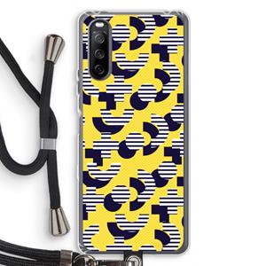 CaseCompany 8-bit N°3: Sony Sony Xperia 10 III Transparant Hoesje met koord