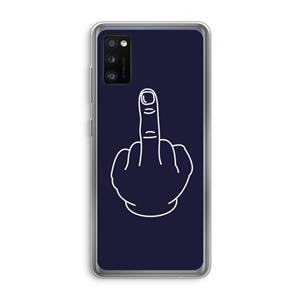 CaseCompany F**k U: Samsung Galaxy A41 Transparant Hoesje