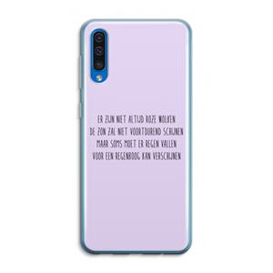 CaseCompany Regenboog: Samsung Galaxy A50 Transparant Hoesje