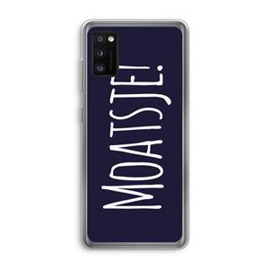 CaseCompany Moatsje!: Samsung Galaxy A41 Transparant Hoesje