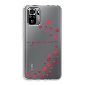CaseCompany Kusjes: Xiaomi Redmi Note 10S Transparant Hoesje