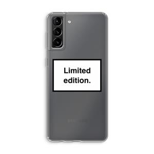 CaseCompany Limited edition: Samsung Galaxy S21 Plus Transparant Hoesje