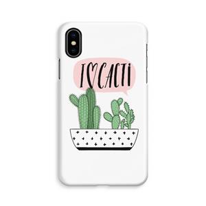 CaseCompany I love cacti: iPhone Xs Volledig Geprint Hoesje