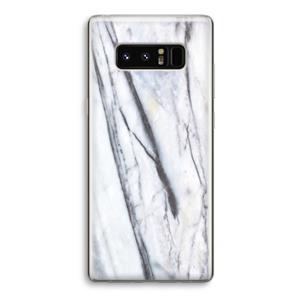CaseCompany Gestreepte marmer: Samsung Galaxy Note 8 Transparant Hoesje