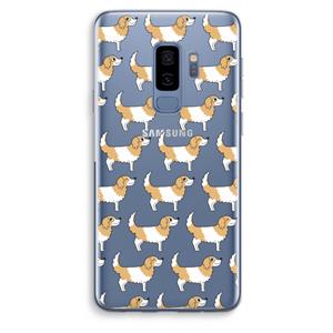 CaseCompany Doggy: Samsung Galaxy S9 Plus Transparant Hoesje