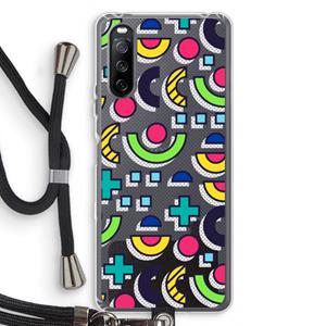CaseCompany 8-bit N°6: Sony Sony Xperia 10 III Transparant Hoesje met koord