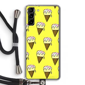 CaseCompany Isjes: Samsung Galaxy S21 Plus Transparant Hoesje met koord