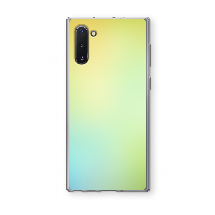 CaseCompany Minty mist pastel: Samsung Galaxy Note 10 Transparant Hoesje