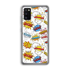 CaseCompany Pow Smack: Samsung Galaxy A41 Transparant Hoesje