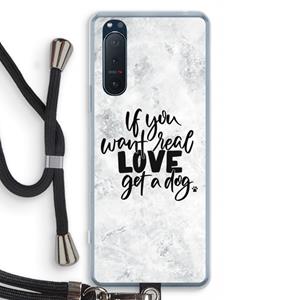 CaseCompany Partner in crime: Sony Xperia 5 II Transparant Hoesje met koord