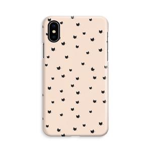 CaseCompany Kleine kattenkopjes: iPhone Xs Volledig Geprint Hoesje