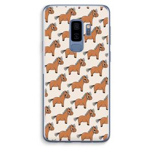 CaseCompany Pony: Samsung Galaxy S9 Plus Transparant Hoesje