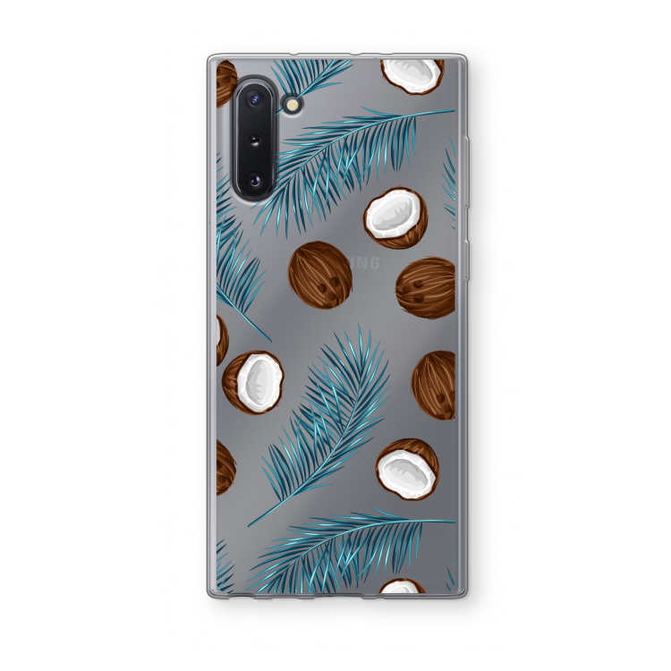 CaseCompany Kokosnoot roze: Samsung Galaxy Note 10 Transparant Hoesje
