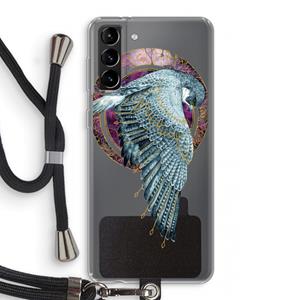 CaseCompany Golden Falcon: Samsung Galaxy S21 Plus Transparant Hoesje met koord