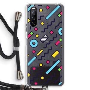 CaseCompany 8-bit N°8: Sony Sony Xperia 10 III Transparant Hoesje met koord