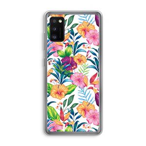 CaseCompany Tropisch 2: Samsung Galaxy A41 Transparant Hoesje